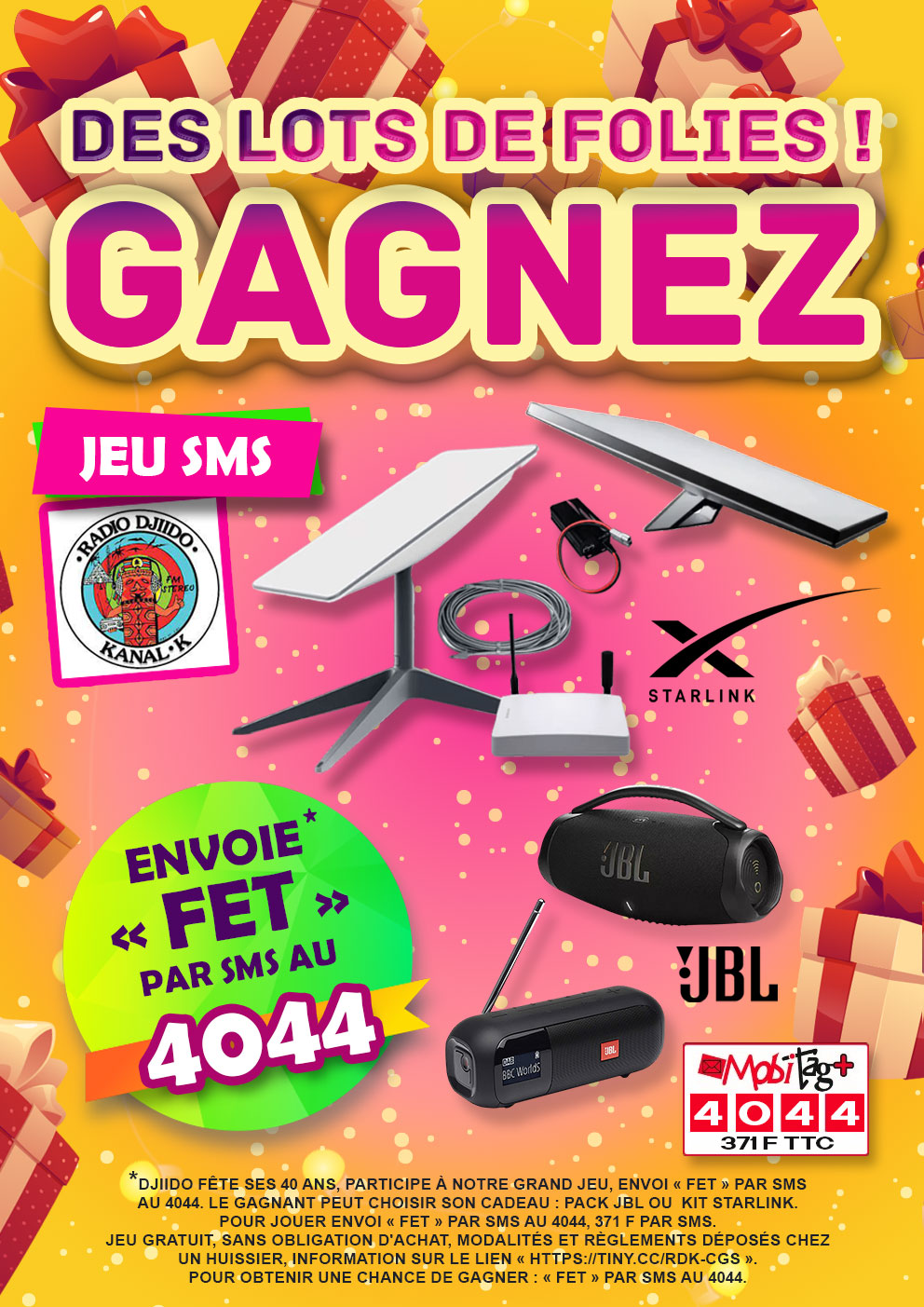 Affiche du jeu des 40 ans